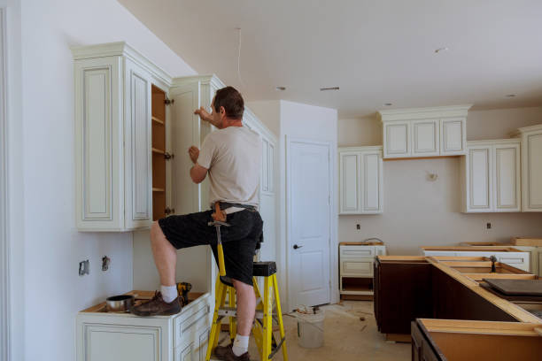 Open concept kitchen conversion in Afton by JMT Kitchen Cabinet