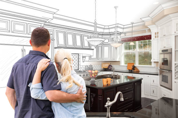 Custom kitchen cabinets installed in a Afton home